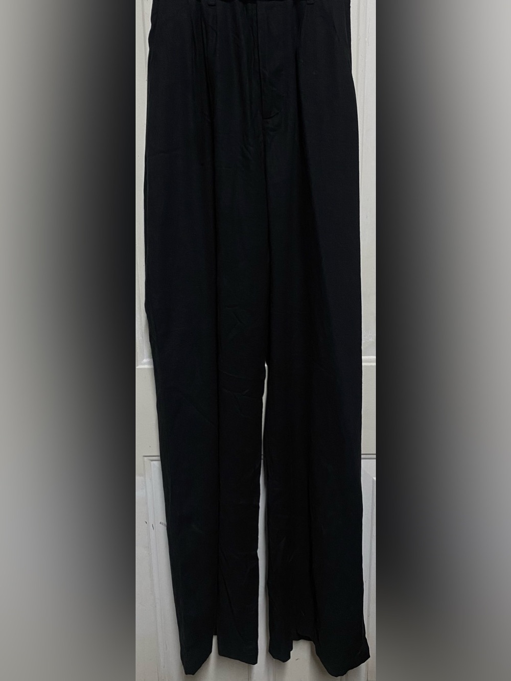 Smoke & Mirrors Black Linen Blend Wide Leg Pants Women’s Large Boho Casual